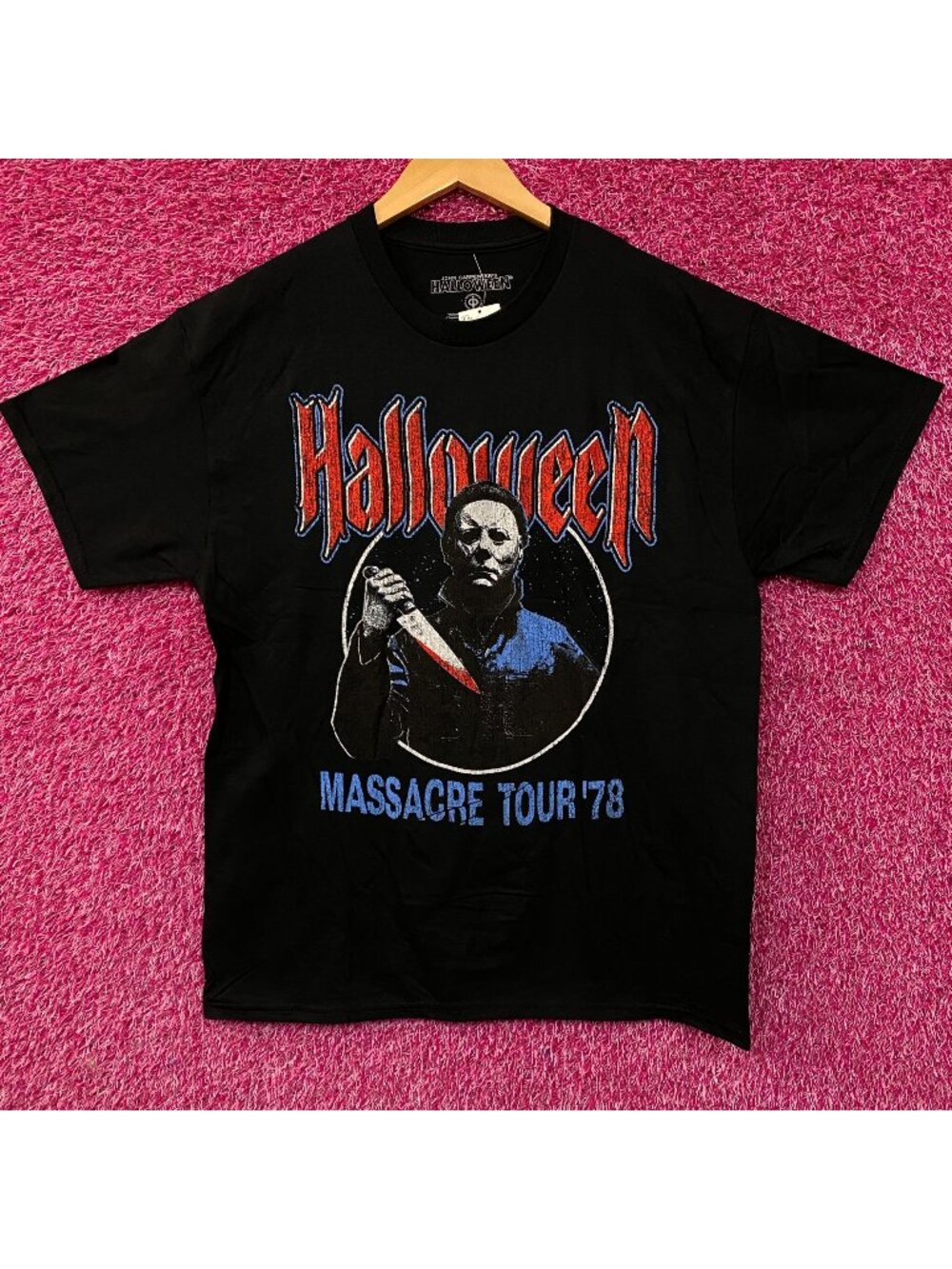 John Carpenter's Halloween Michael Myers Massacre Tour '78 Horror Graphic T-Shir